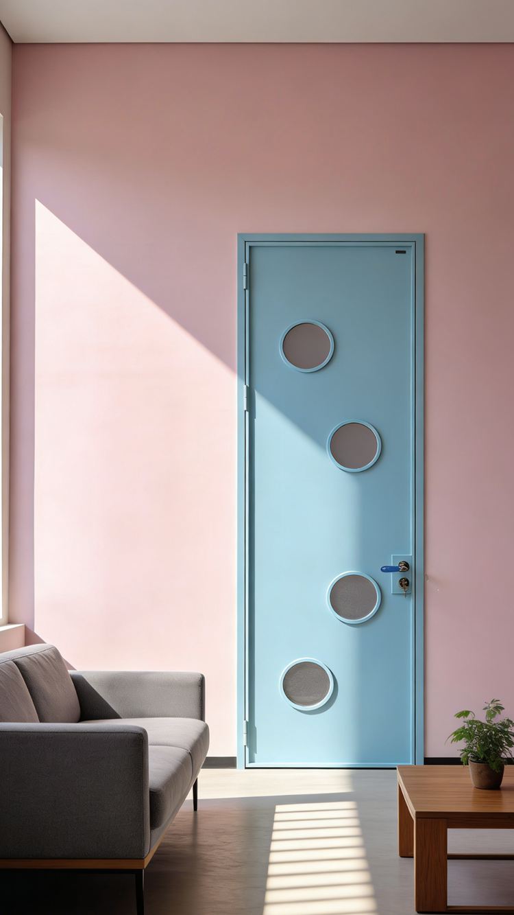 色彩平開(kāi)門